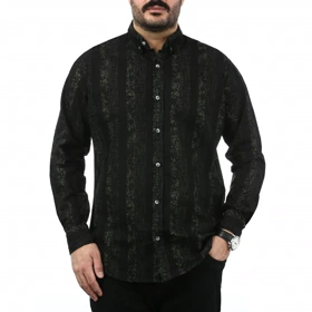 پیراهن آستین بلند طرح دار مردانه مدل 6101419