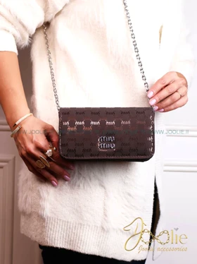 کیف دوشی زنانه میو میو کد K1439 (قهوه ای)