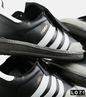 کفش کتانی مردانه و زنانه مشکی سفید ADIDAS Samba LT