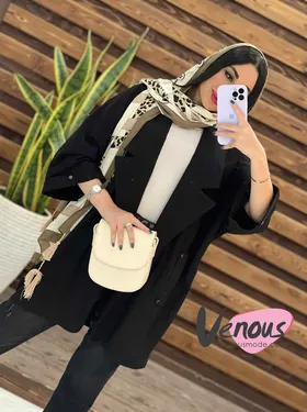 مانتو لینن یقه انگلیسی