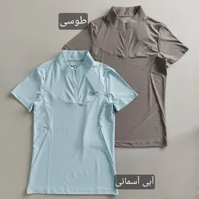 تیشرت یقه ایستاده نیم زیپ پرو فیت 36 38