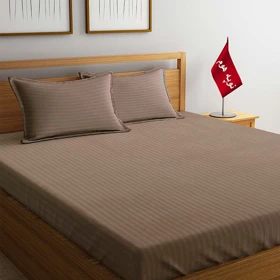 سرویس ملحفه و روبالشتی مینیمال هتلی راه راه