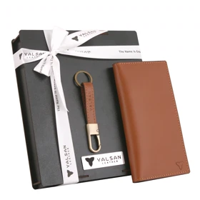 ست هدیه مردانه چرم یلسان مدل پارلا کد KIYA-GS-072