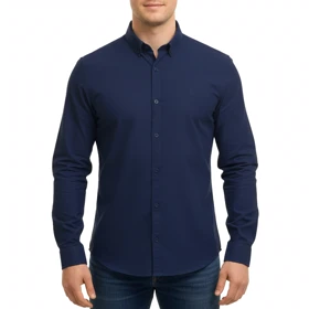 پیراهن آستین بلند ساده مردانه مدل 61029142