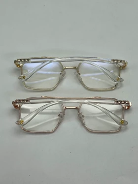 عینک کروم هارتز کد 189999 chrome hearts (طلایی)