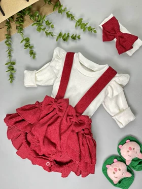 بلوز و بیلرطرح دامن مخمل و هدسرپاپیونی یلدایی