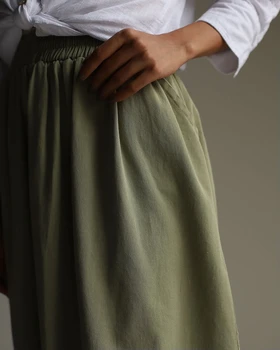 دامن کتان yashli_midi