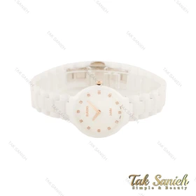ساعت رادو زنانه تمام سرامیکی سفید ایندکس نگین Rado-5643-L
