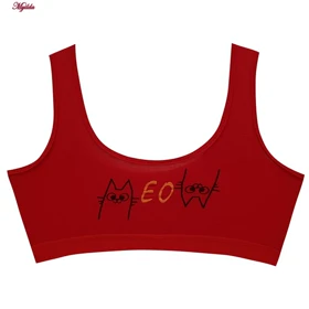 نیم‌تنه دخترانه مدل بدون پد کد 4597-RPY بسته 3 عددی