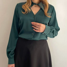 شومیز زنانه ساتن الینور (Eleanor) کد 2253