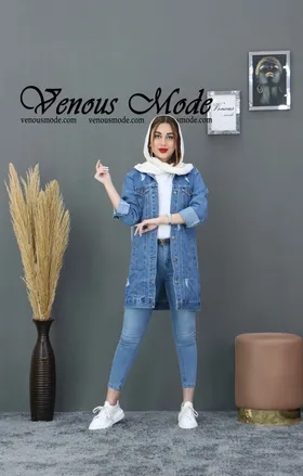 کت جین آبی دریایی DEFACTO