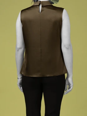 تاپ زنانه مجلسی ساتن کلاسیک نغمه
