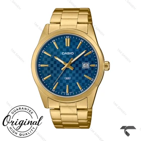 ساعت کاسیو MTP-VD03G-2AU مردانه طلایی صفحه سرمه ای Casio-11426-G