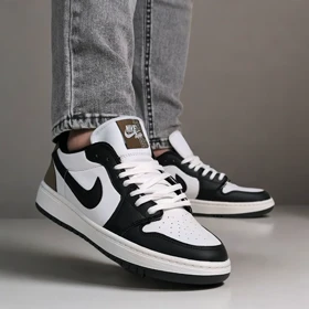 نایک ایر جردن 1 بدون ساق تراویس اسکات مشکی سفید ( Nike Air Jordan 1 Low Travis Scott BW)
