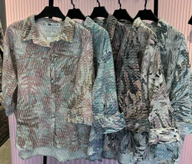 شومیز پاییزه زنانه جنس عنکبوتی مدل کیمونو قد 65