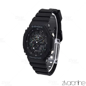 ساعت جی شاک GMA-S2100 زنانه تمام مشکی صفحه آبرنگی 106405