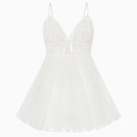 لباس خواب کاپ‌دار سفید برند لاوین کد 4203