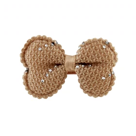 گیره مو دخترانه مدل پاپیون نگینی