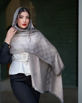 شال نخ ابریشم طیفی گوچی 20543