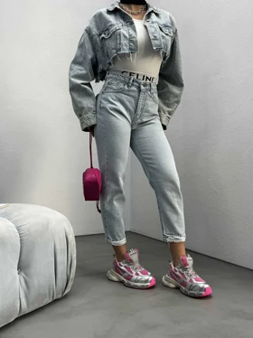 شلوار مام ساده