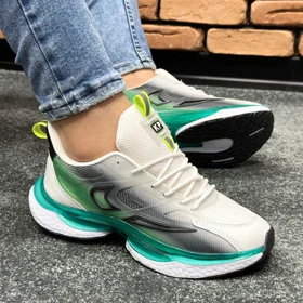 کتانی اسپرت مردانه مدل NIKE Air Griffey رنگ سفید فسفری