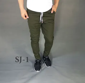 شلوار اسلش جین مردانه سبز کد SJ-1