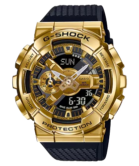 ساعت مچی مردانه کاسیو جی‌شاک (Casio G-Shock) مدل GM-110G-1A9DR (قاب فلزی طلایی, طراحی لوکس و مقاوم)