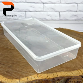 ظرف 2 لیتر دو عددی شفاف طب