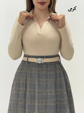 3677-بادی یقه دار کد 10203