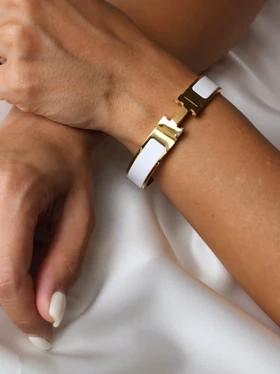 دستبند زنانه هرمس کد B2115 (سفید)