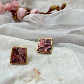 گوشواره گل قاجار