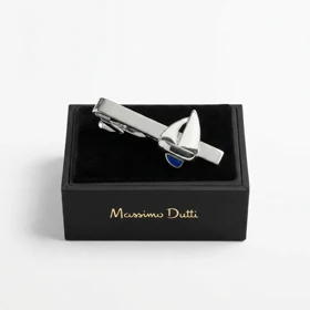 سنجاق کراوات طرح قایق برند Massimo Dutti (نقره ای)