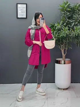 مانتو شومیزی پانچ برش‌دار
