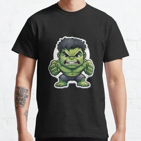 تیشرت کلاسیک مارول | تیشرت Marvel طرح Hulkpedia کد 112399