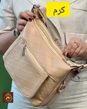 کیف دوشی 4 زیپ جادار زنانه
