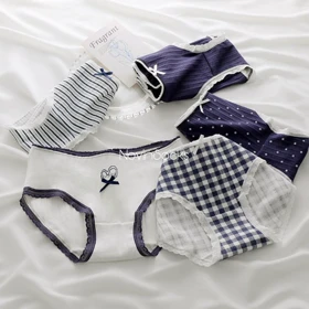 شورت نخی سورمه ای طرح قلب و پاپیون( سایز XL)