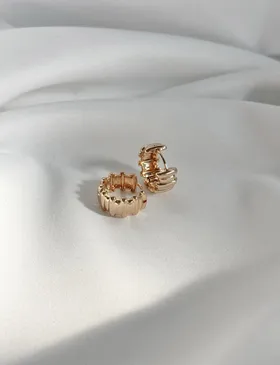 گوشواره حلقه‌ای طرح فشن