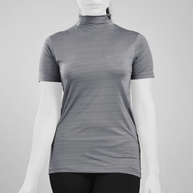 استرج آستین کوتاه ورزشی زنانه نایک مدل SRN-3B122 طوسی