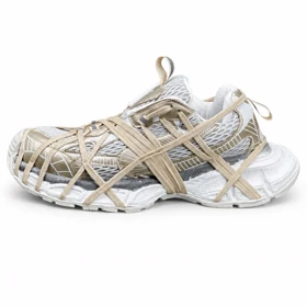 کفش کتانی مردانه مدل بالنسیاگا اسپایدر کاستوم بژ 1 BALENCIAGA SPIDE