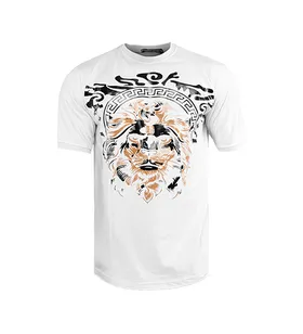 تیشرت مردانه چاپی یقه گرد Versace