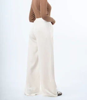 شلوار بگ سیلک رویال سفید