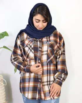 شومیز چهارخانه پشمی 0645
