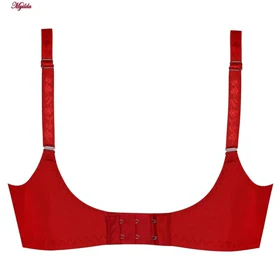 سوتین قرمز فنردار گیپور برند پانیذ کد 44400