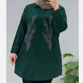 مانتو زنانه آیوا نگین‌دار