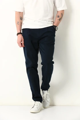 شلوار کتان پیلی دار