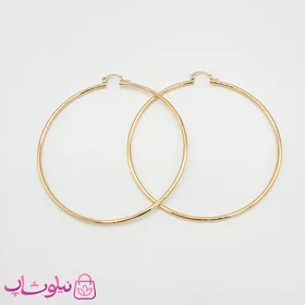 گوشواره حلقه‌ای ساده ژوپینگ قطر 8 سانت