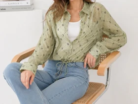 شومیز زنانه اسپرت شیشه ای