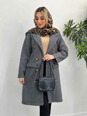 پالتو یقه بلیزر شش دکمه
