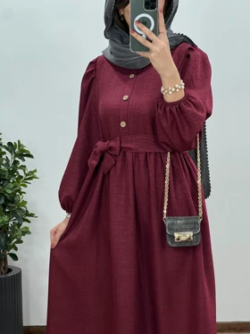 پیراهن مانتویی بلند سروین