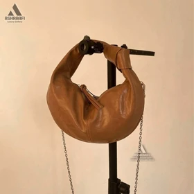 کیف زنانه چرمی Zara HandBag A06 (نسکافه‌ای)